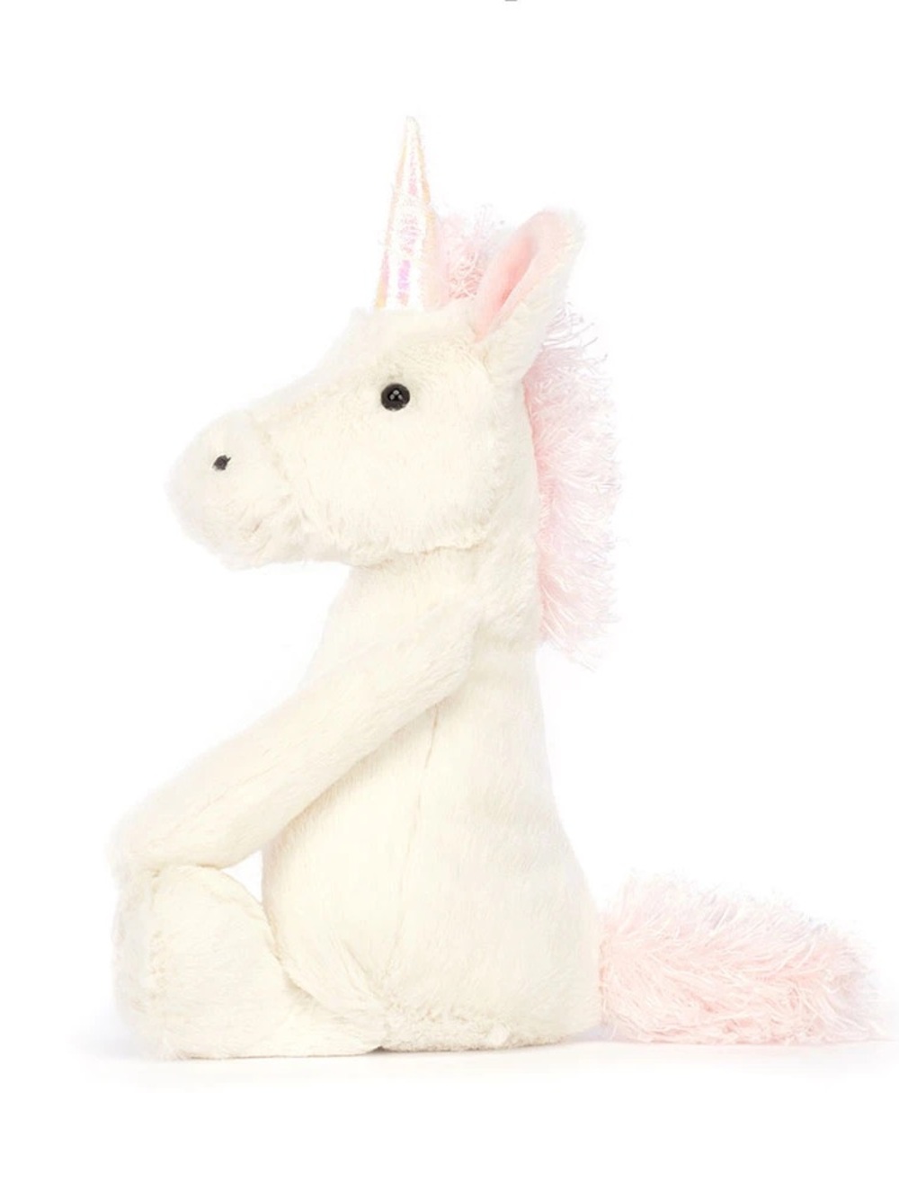 Jellycat White & Pink Fluffy Unicorn Plush